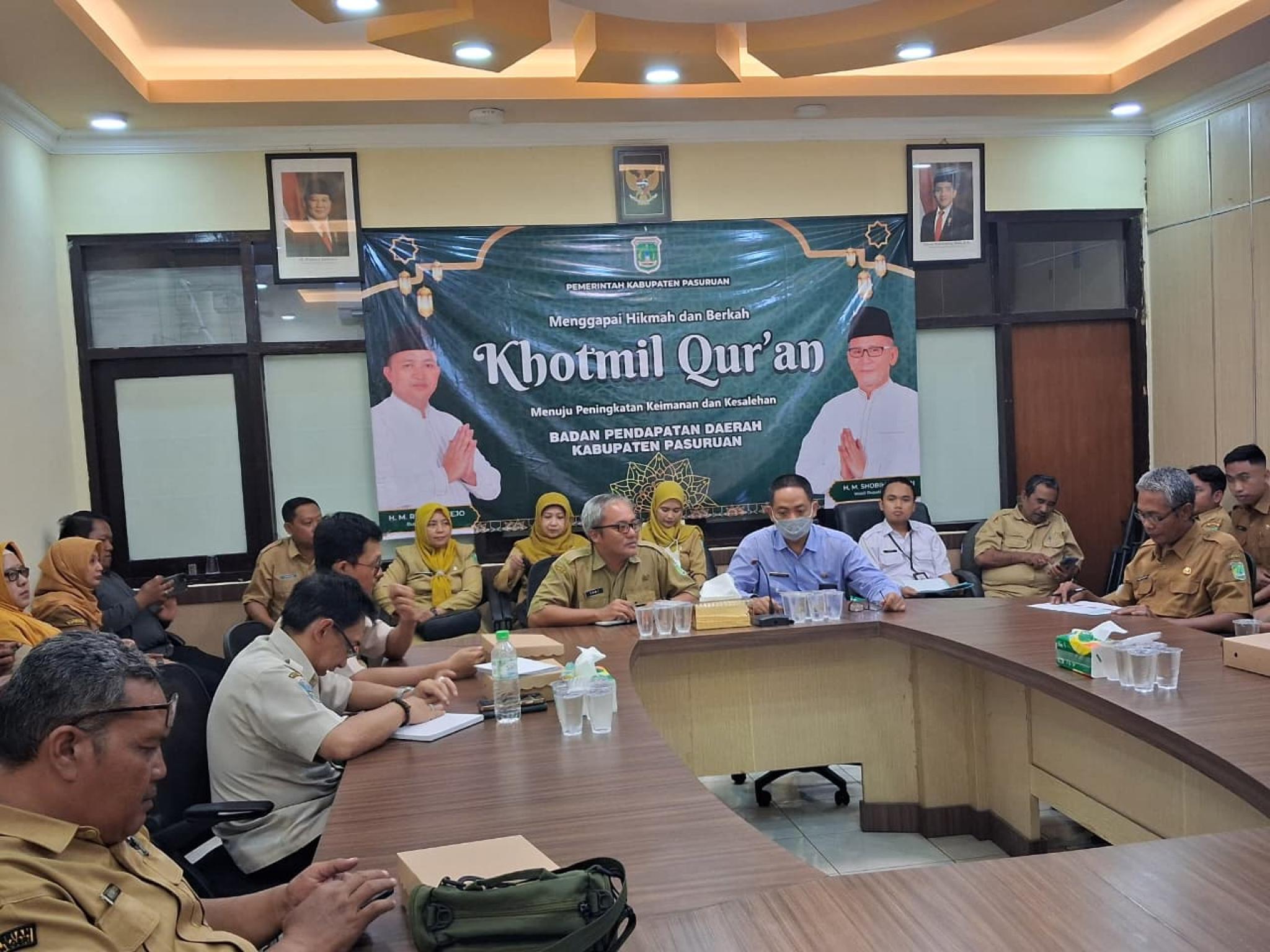 Rakor Opsen PKB Kendaraan Dinas, Perkuat Sinergi Pengelolaan Pajak Kendaraan Dinas di Kabupaten Pasuruan